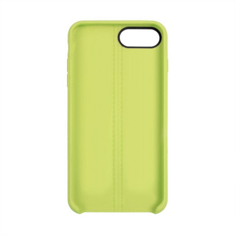 For iPhone 8 Plus & 7 Plus   Central Double Line Smooth Surface Soft TPU Protective Case