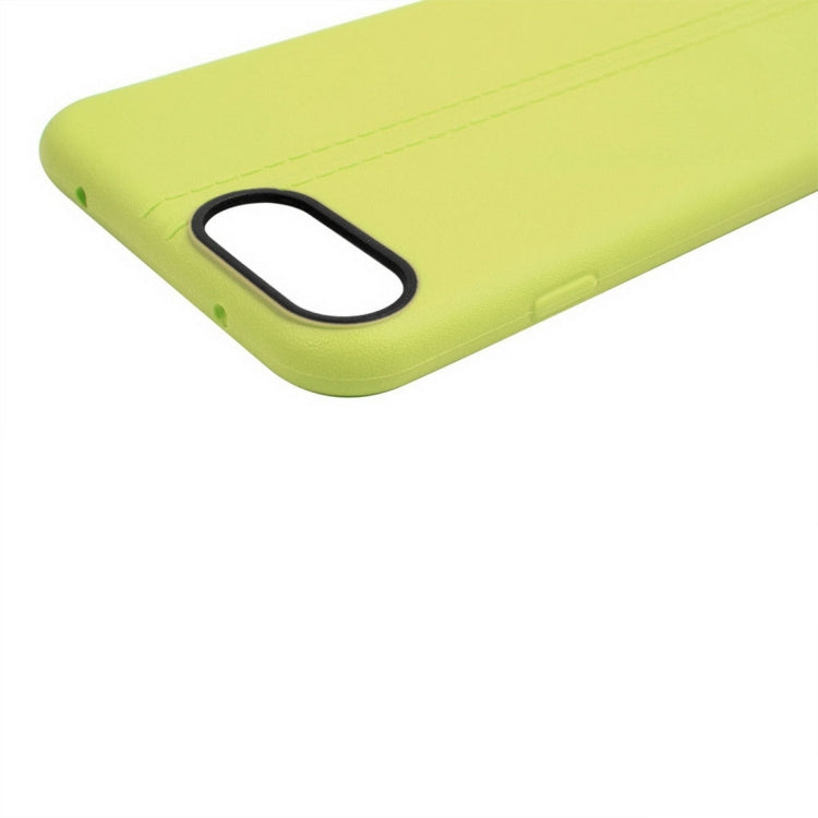 For iPhone 8 Plus & 7 Plus   Central Double Line Smooth Surface Soft TPU Protective Case