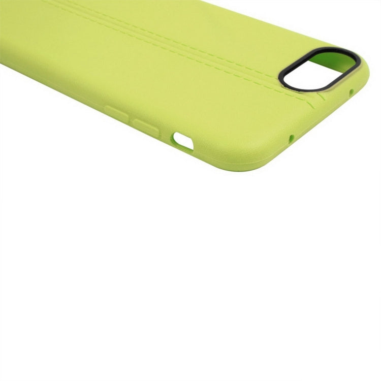 For iPhone 8 Plus & 7 Plus   Central Double Line Smooth Surface Soft TPU Protective Case
