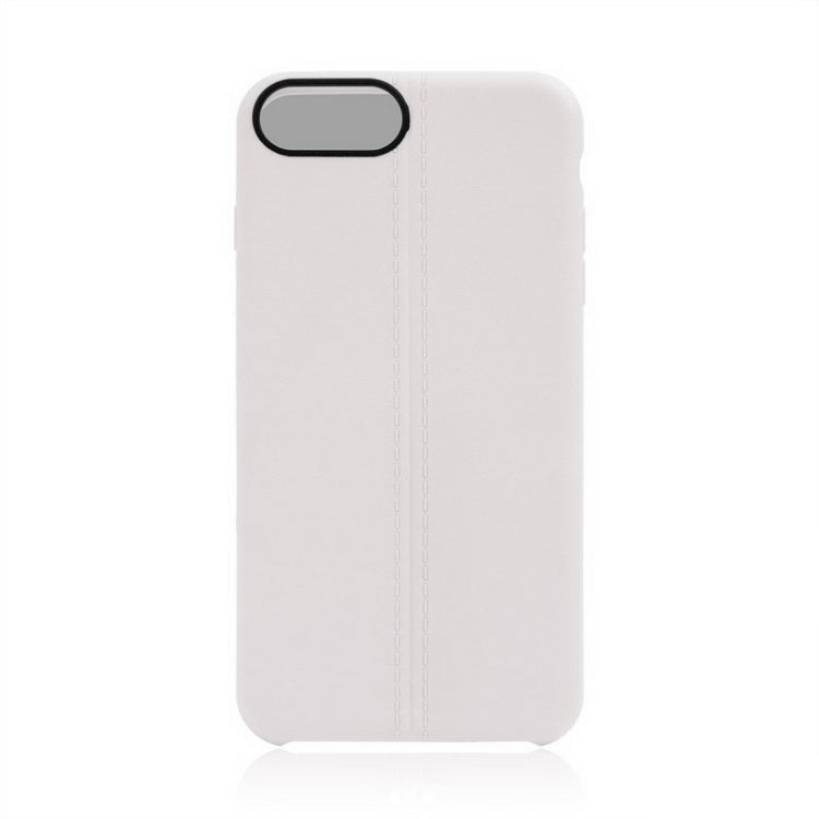 For iPhone 8 Plus & 7 Plus   Central Double Line Smooth Surface Soft TPU Protective Case