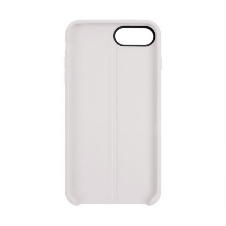 For iPhone 8 Plus & 7 Plus   Central Double Line Smooth Surface Soft TPU Protective Case