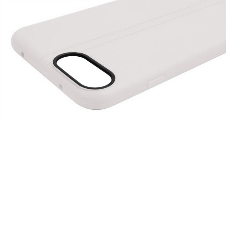 For iPhone 8 Plus & 7 Plus   Central Double Line Smooth Surface Soft TPU Protective Case