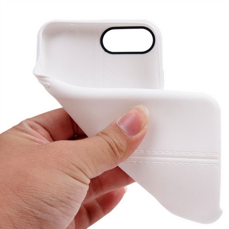 For iPhone 8 Plus & 7 Plus   Central Double Line Smooth Surface Soft TPU Protective Case