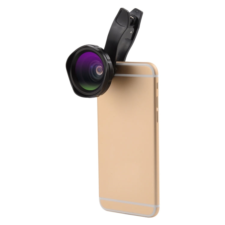 HAUTIK HK-007 2 in 1 Universal 12X Macro Lens + 0.6X HD Wide-angle Lens Kit with Clip, For iPhone, Samsung, Huawei, Xiaomi, HTC and Other Smartphones, Ultra-thin Digital Camera