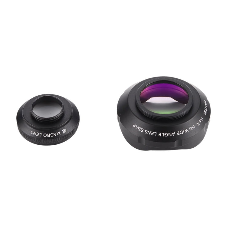 HAUTIK HK-007 2 in 1 Universal 12X Macro Lens + 0.6X HD Wide-angle Lens Kit with Clip, For iPhone, Samsung, Huawei, Xiaomi, HTC and Other Smartphones, Ultra-thin Digital Camera