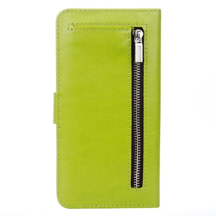 For iPhone 8 Plus & 7 Plus   Separable Crazy Horse Texture Zipper Wallet Style Flip Leather Case