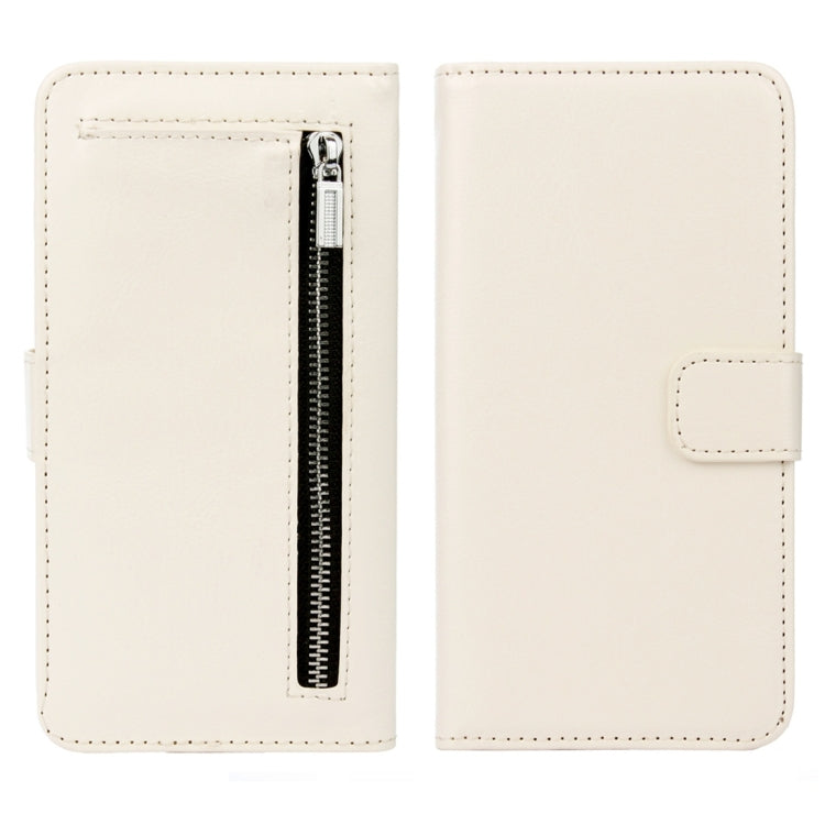 For iPhone 8 Plus & 7 Plus   Separable Crazy Horse Texture Zipper Wallet Style Flip Leather Case