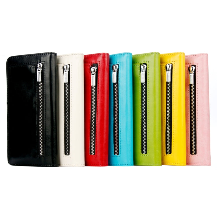 For iPhone 8 Plus & 7 Plus   Separable Crazy Horse Texture Zipper Wallet Style Flip Leather Case