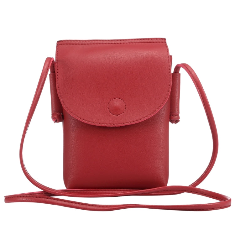 Universal Multi-function Litchi Texture Large Capacity Vertical Flip Genuine Leather Shoulder Bag for iPhone 7 Plus / Sony Xperia Z5 / Huawei P9 Plus, Size: 20.5 x 14.0 x 3.0cm