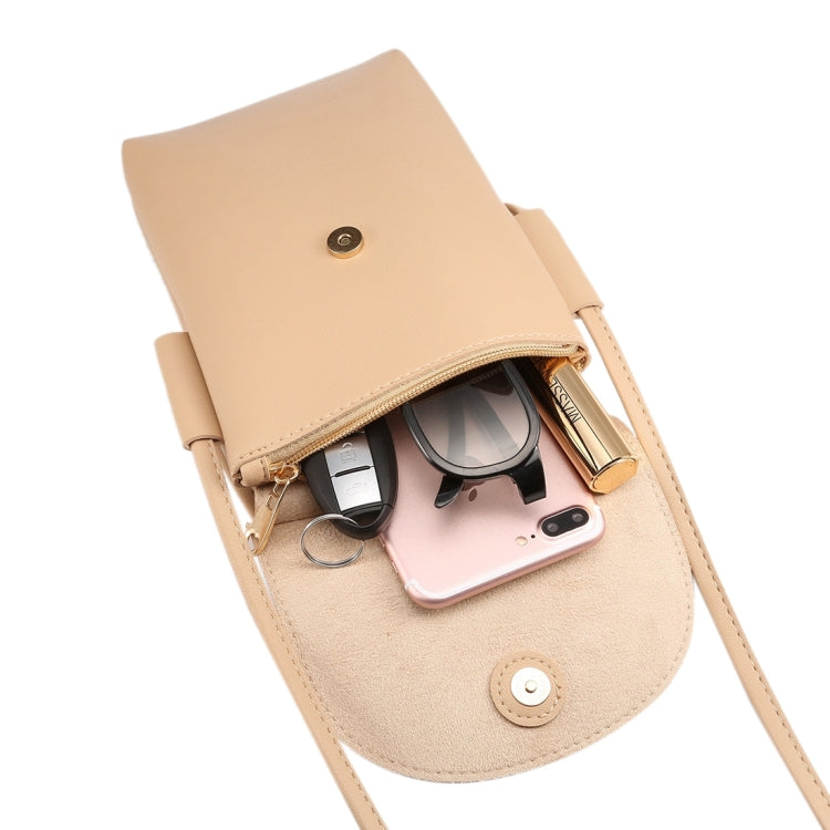 Universal Multi-function Litchi Texture Large Capacity Vertical Flip Genuine Leather Shoulder Bag for iPhone 7 Plus / Sony Xperia Z5 / Huawei P9 Plus, Size: 20.5 x 14.0 x 3.0cm