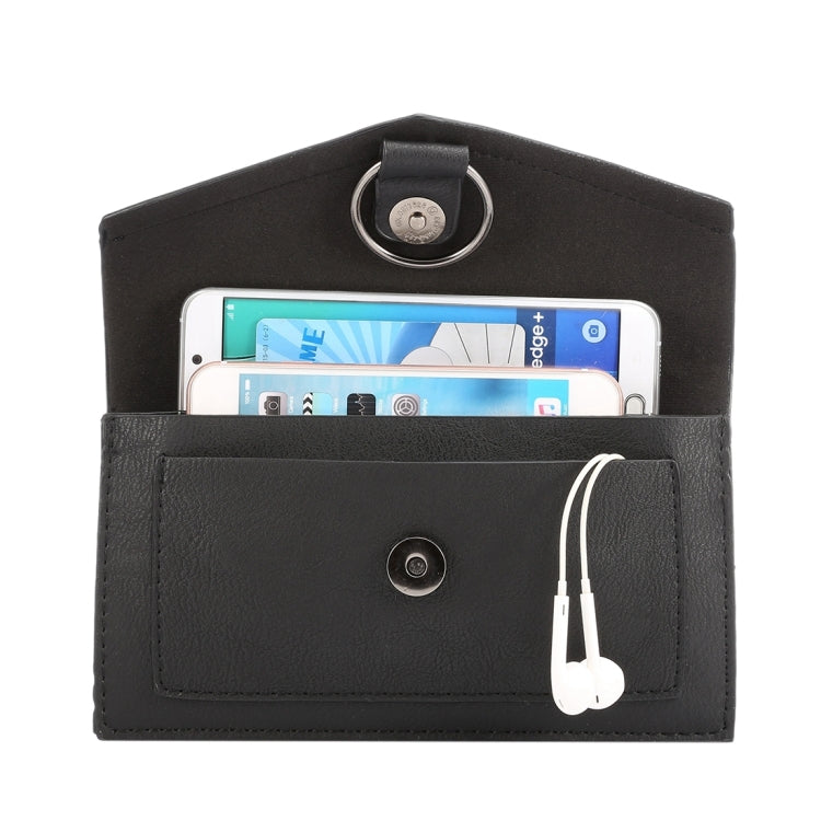 Universal Multi-function Crazy Horse Texture Four Layer Vertical Flip Shoulder Bag / Hand Bag for iPhone 7 Plus / Sony Xperia Z5 / Huawei P9 Plus, Size: 20.0 x 10.8 x 3.0cm