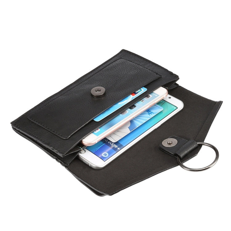 Universal Multi-function Crazy Horse Texture Four Layer Vertical Flip Shoulder Bag / Hand Bag for iPhone 7 Plus / Sony Xperia Z5 / Huawei P9 Plus, Size: 20.0 x 10.8 x 3.0cm