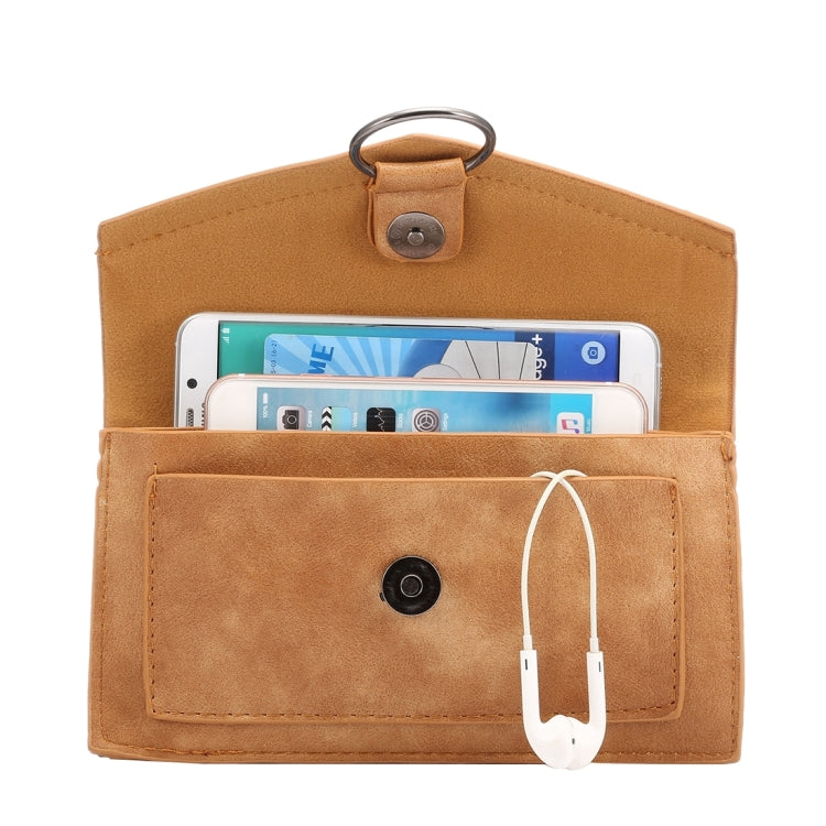 Universal Multi-function Crazy Horse Texture Four Layer Vertical Flip Shoulder Bag / Hand Bag for iPhone 7 Plus / Sony Xperia Z5 / Huawei P9 Plus, Size: 20.0 x 10.8 x 3.0cm