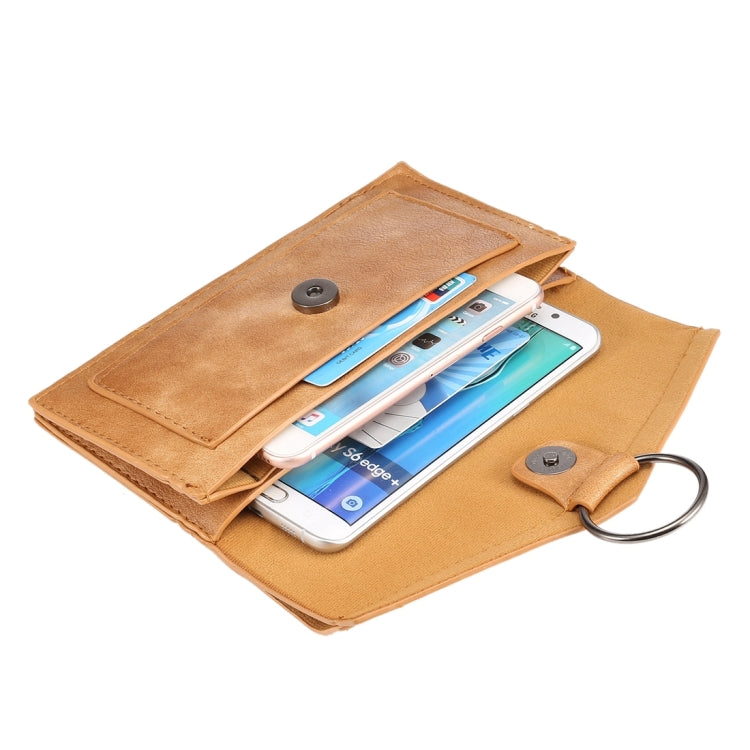 Universal Multi-function Crazy Horse Texture Four Layer Vertical Flip Shoulder Bag / Hand Bag for iPhone 7 Plus / Sony Xperia Z5 / Huawei P9 Plus, Size: 20.0 x 10.8 x 3.0cm
