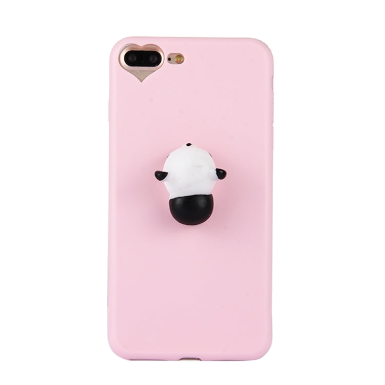 For iPhone 8 Plus & 7 Plus   3D Panda Pattern Squeeze Relief Squishy Dropproof Protective Back Cover Case