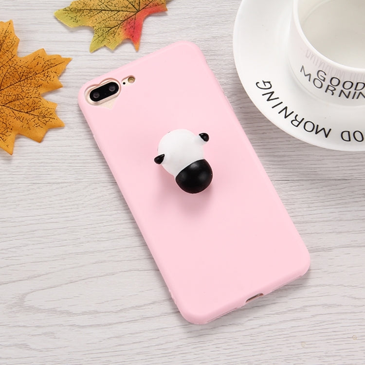 For iPhone 8 Plus & 7 Plus   3D Panda Pattern Squeeze Relief Squishy Dropproof Protective Back Cover Case