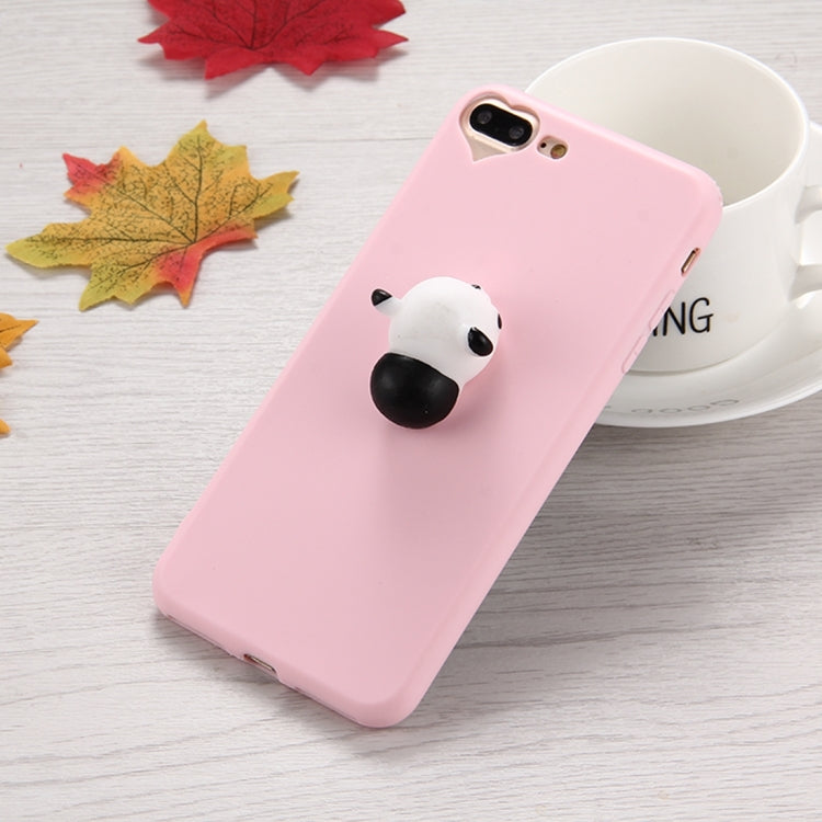 For iPhone 8 Plus & 7 Plus   3D Panda Pattern Squeeze Relief Squishy Dropproof Protective Back Cover Case