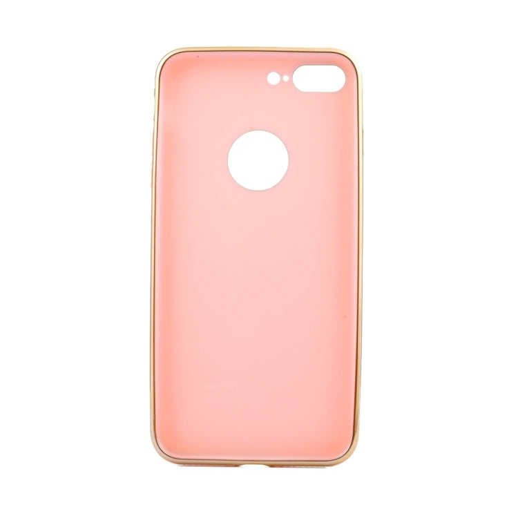 For iPhone 8 Plus & 7 Plus   Electroplating Gold Edge Soft TPU Protective Case