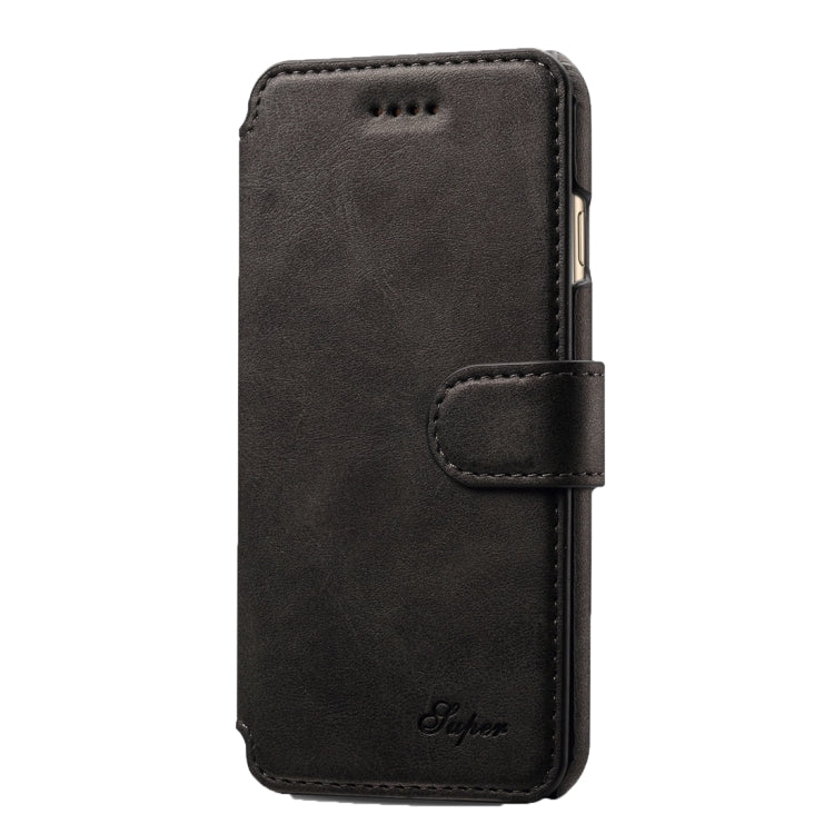 For iPhone 8 Plus & 7 Plus   Cowhide Texture Horizontal Flip Leather Case with Holder & Crad Slots & Wallet