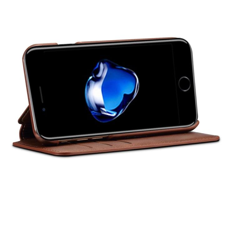 For iPhone 8 Plus & 7 Plus   Cowhide Texture Horizontal Flip Leather Case with Holder & Crad Slots & Wallet
