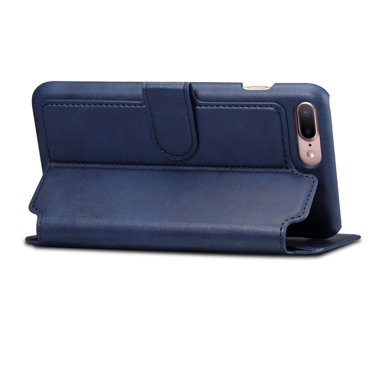 For iPhone 8 Plus & 7 Plus   Cowhide Texture Horizontal Flip Leather Case with Holder & Crad Slots & Wallet