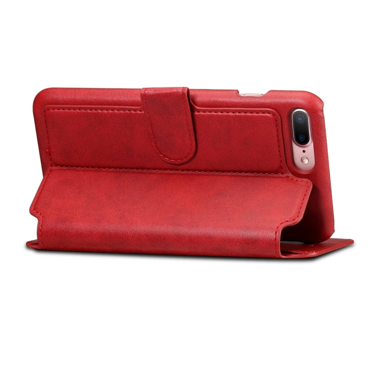For iPhone 8 Plus & 7 Plus   Cowhide Texture Horizontal Flip Leather Case with Holder & Crad Slots & Wallet