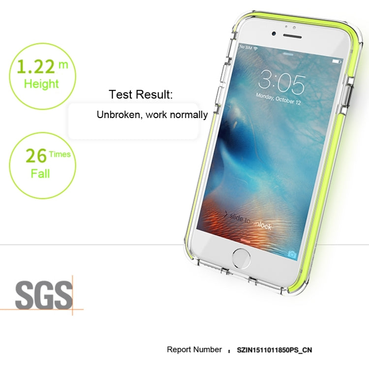 Rock for iPhone 8 Plus & 7 Plus   Drop-tested Military Guard Double Color Soft TPU + TPE Shockproof Protective Back Case(Light Green)