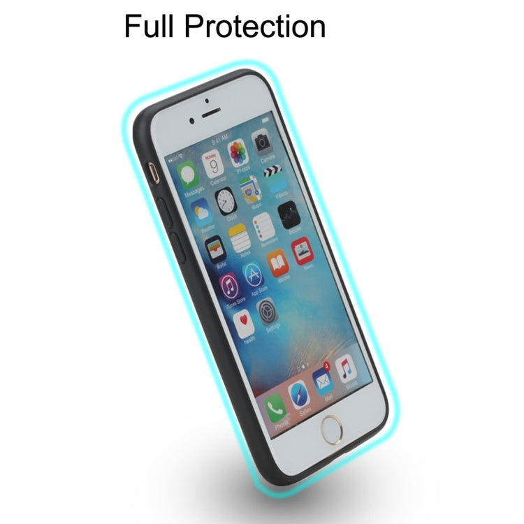 Rock for iPhone 8 Plus & 7 Plus   Antiskid Texture PU Surface + PC Protective Case with TPU Frame & Magnetic Metal Ring Holder