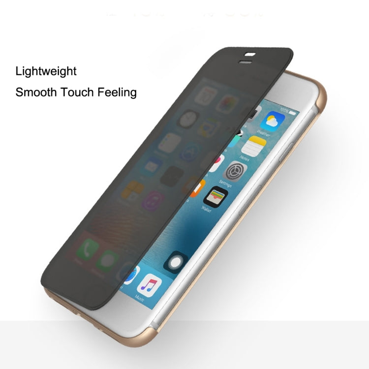 Rock Dr.V Series for iPhone 8 Plus & 7 Plus   Business Style Ultrathin Flip Protective Case with Visible Front Cover & Call Display ID