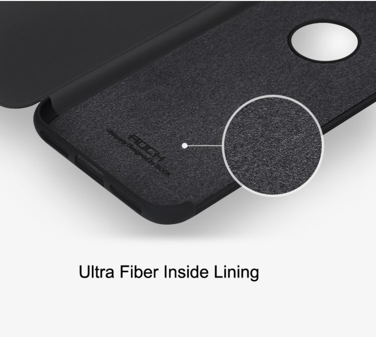 Rock Dr.V Series for iPhone 8 Plus & 7 Plus   Business Style Ultrathin Flip Protective Case with Visible Front Cover & Call Display ID