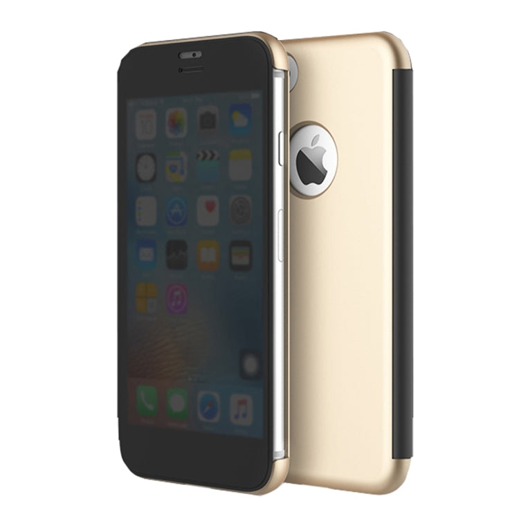 Rock Dr.V Series for iPhone 8 Plus & 7 Plus   Business Style Ultrathin Flip Protective Case with Visible Front Cover & Call Display ID