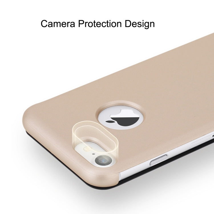 Rock Dr.V Series for iPhone 8 Plus & 7 Plus   Business Style Ultrathin Flip Protective Case with Visible Front Cover & Call Display ID