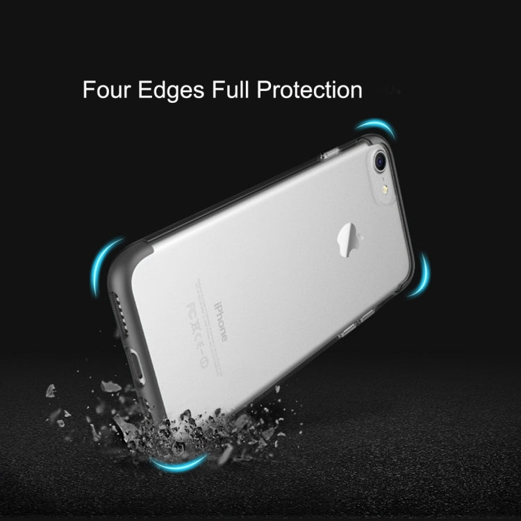 Rock Cheer Series for iPhone 8 Plus & 7 Plus   Frosted PC Protective Case Back Shell Cover with TPU Both Ends