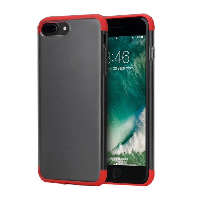 Rock Cheer Series for iPhone 8 Plus & 7 Plus   Frosted PC Protective Case Back Shell Cover with TPU Both Ends