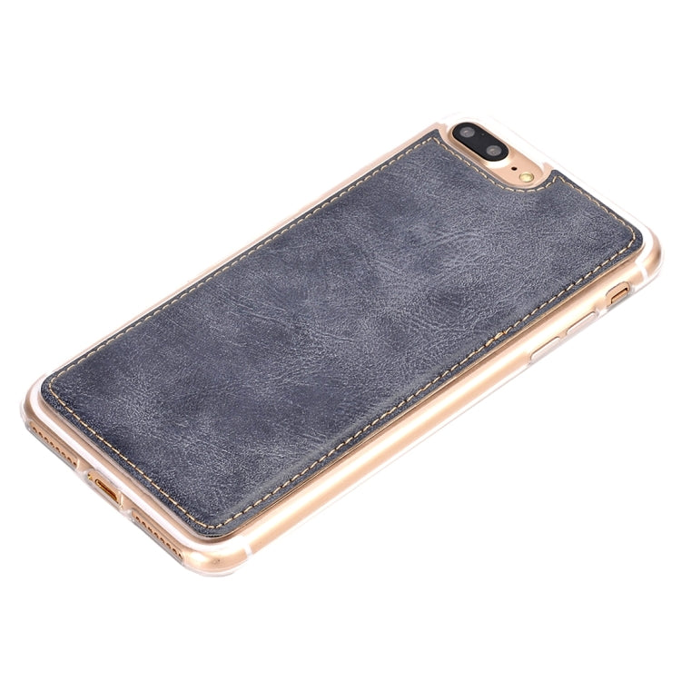 For iPhone 8 Plus & 7 Plus   Retro Style Crazy Horse Texture Horizontal Flip Leather Case with Separable Back Cover & Zip Fastener & Card Slot & Wallet & Magnetic Buckle