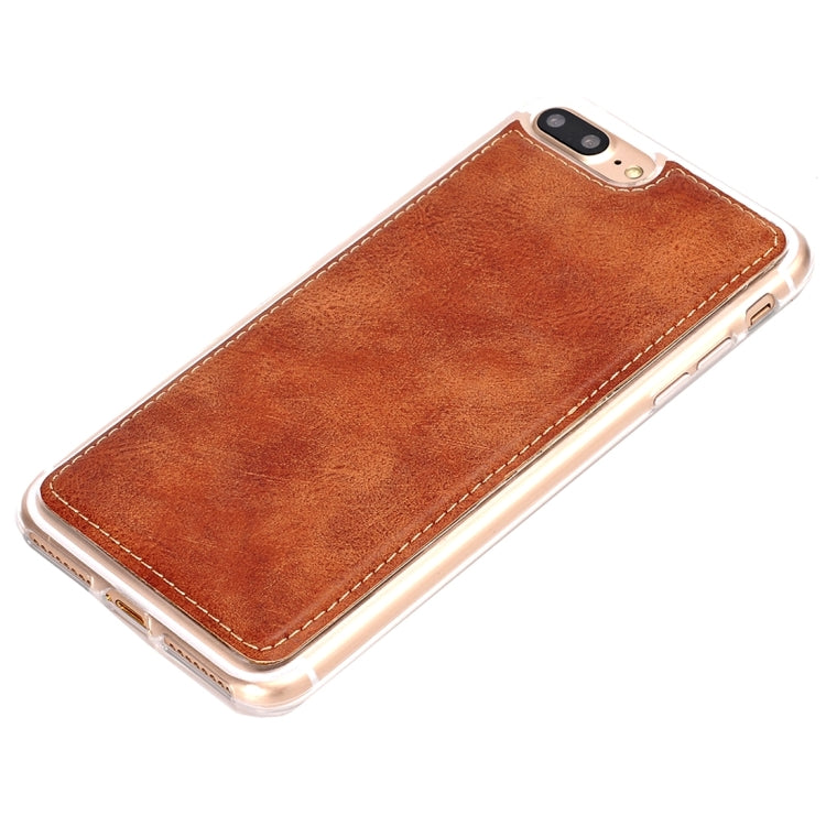 For iPhone 8 Plus & 7 Plus   Retro Style Crazy Horse Texture Horizontal Flip Leather Case with Separable Back Cover & Zip Fastener & Card Slot & Wallet & Magnetic Buckle