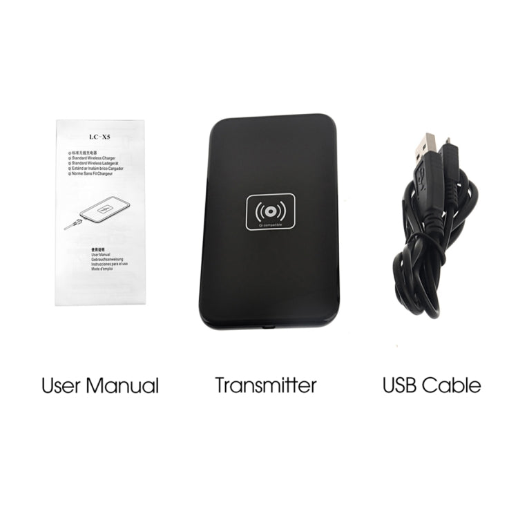 LC-X5 Output 5V 1A Qi Standard Wireless Charger, Used in Support QI Standard Phones