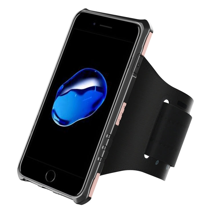 For iPhone 8 Plus & 7 Plus   Multi-function Outdoor Sport Armband with Detachable PC + TPU Combination Case