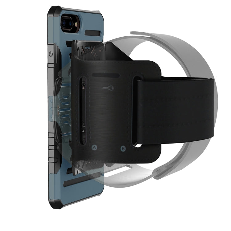 For iPhone 8 Plus & 7 Plus   Multi-function Outdoor Sport Armband with Detachable PC + TPU Combination Case