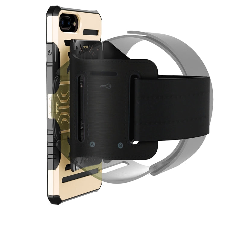 For iPhone 8 Plus & 7 Plus   Multi-function Outdoor Sport Armband with Detachable PC + TPU Combination Case