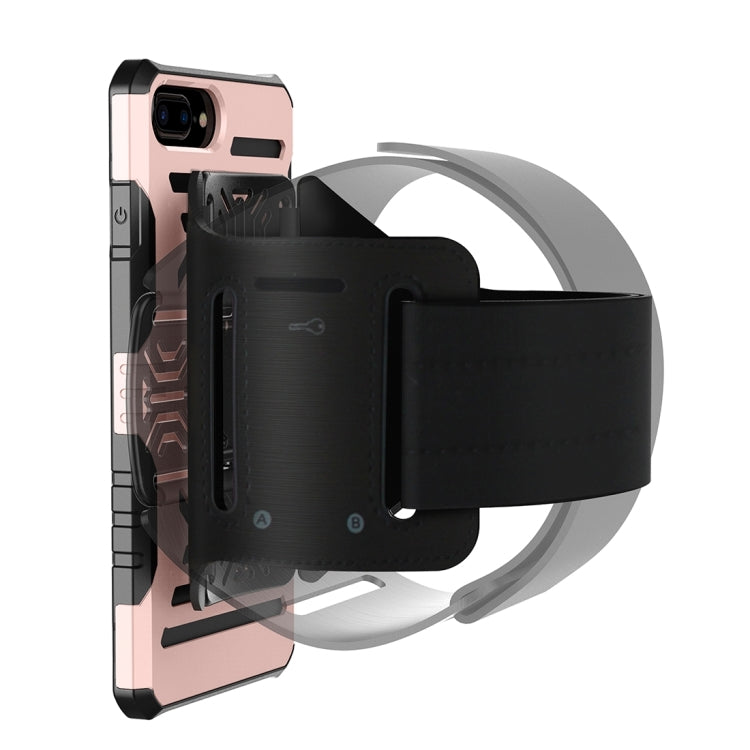 For iPhone 8 Plus & 7 Plus   Multi-function Outdoor Sport Armband with Detachable PC + TPU Combination Case