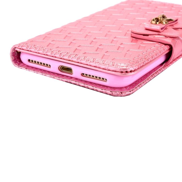 For iPhone 8 Plus & 7 Plus   Bowknot Embossing Horizontal Flip Leather Case with Holder & Card Slots & Wallet