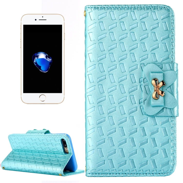 For iPhone 8 Plus & 7 Plus   Bowknot Embossing Horizontal Flip Leather Case with Holder & Card Slots & Wallet
