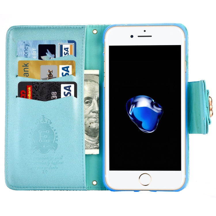 For iPhone 8 Plus & 7 Plus   Bowknot Embossing Horizontal Flip Leather Case with Holder & Card Slots & Wallet
