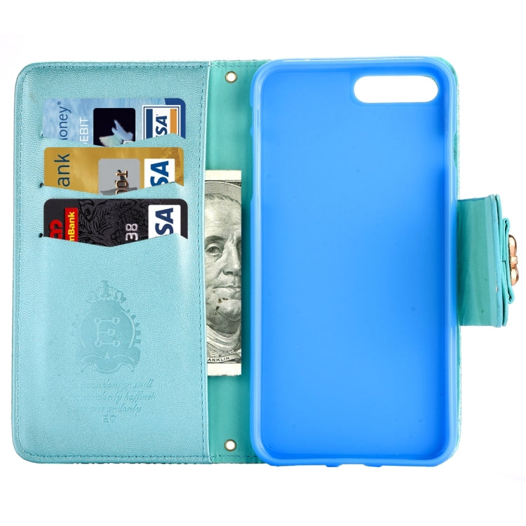 For iPhone 8 Plus & 7 Plus   Bowknot Embossing Horizontal Flip Leather Case with Holder & Card Slots & Wallet