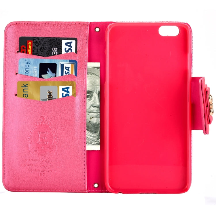 For iPhone 8 Plus & 7 Plus   Bowknot Embossing Horizontal Flip Leather Case with Holder & Card Slots & Wallet