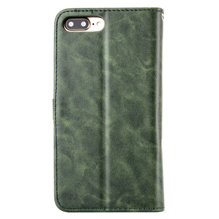 For iPhone 8 Plus & 7 Plus   Embroidery Flower Pattern Horizontal Flip Leather Case with Holder & Card Slots & Wallet & Photo Frame