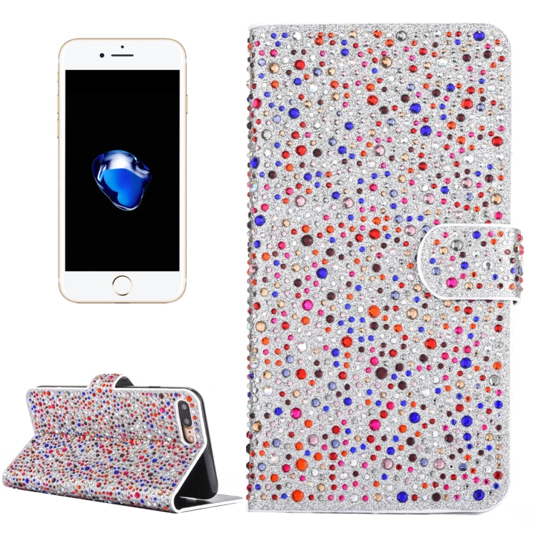 For iPhone 8 Plus & 7 Plus   Raindrops Pattern Horizontal Flip Leather Case with Holder & Card Slots