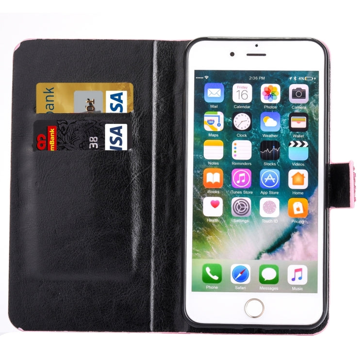 For iPhone 8 Plus & 7 Plus   Raindrops Pattern Horizontal Flip Leather Case with Holder & Card Slots