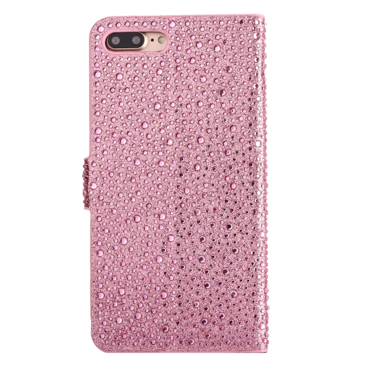 For iPhone 8 Plus & 7 Plus   Raindrops Pattern Horizontal Flip Leather Case with Holder & Card Slots